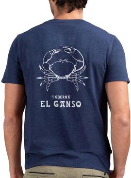 Camiseta O Ganso Azul Caranguejo para homem