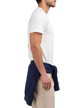 Camiseta El Ganso Langosta branca para homem.