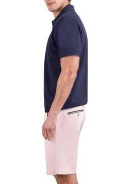 Camisa polo básica azul marinho da marca El Ganso para homem.