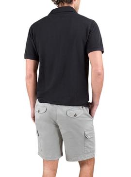 Camisa polo preta básica da marca El Ganso para homem.