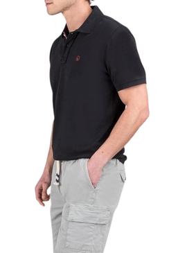Camisa polo preta básica da marca El Ganso para homem.