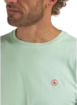Camiseta básica verde El Ganso para homem.