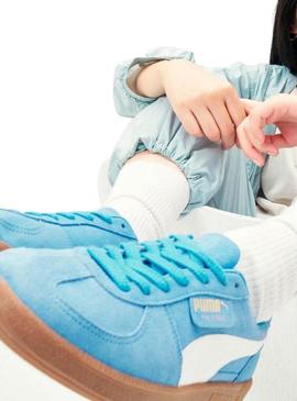 Sapatilhas Puma Palermo azul para mulher.