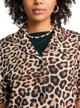 Camisa Puma Leopardo Luxe para mulher.