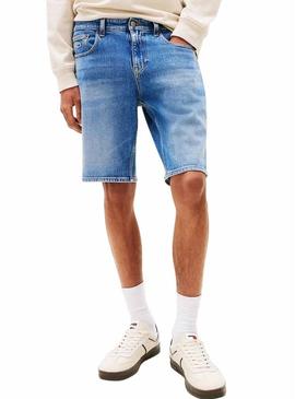 Bermudas Tommy Jeans Scanton em denim médio para homem
