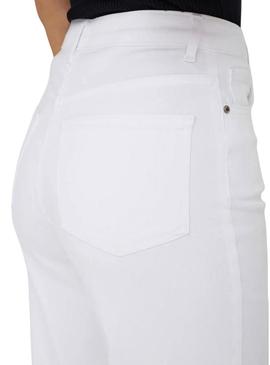 Calça de ganga Only Madison branca para mulher.