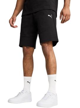 Bermudas Puma Tech preto para homens.