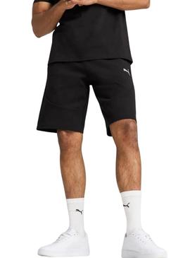 Bermudas Puma Tech preto para homens.