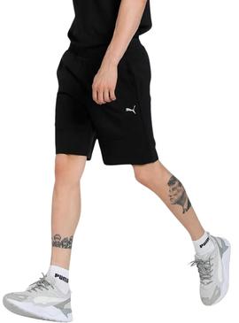 Bermudas Puma Tech preto para homens.