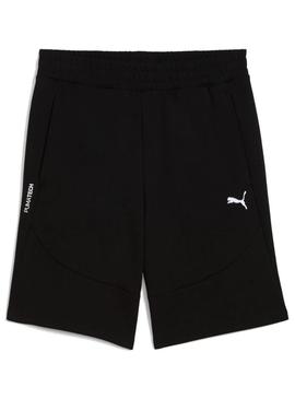 Bermudas Puma Tech preto para homens.