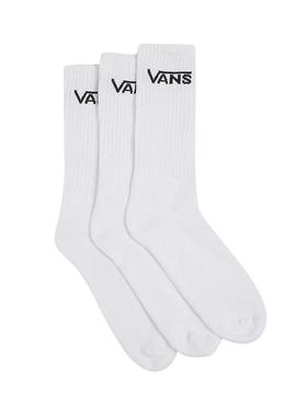 Meias Vans Classic brancas para mulheres e homens