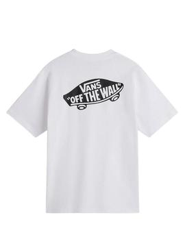 Camiseta Vans Style branca para homem.