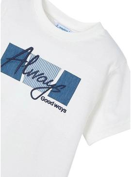 Camiseta Mayoral Always branca para menino