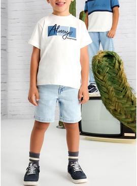 Camiseta Mayoral Always branca para menino