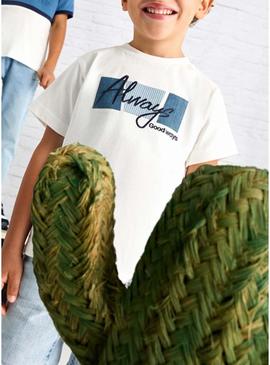 Camiseta Mayoral Always branca para menino