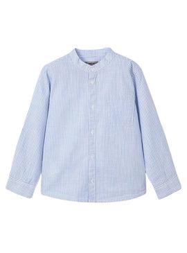 Camisa Mayoral Mao Listras azuis para menino