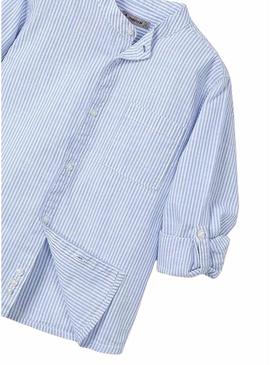 Camisa Mayoral Mao Listras azuis para menino