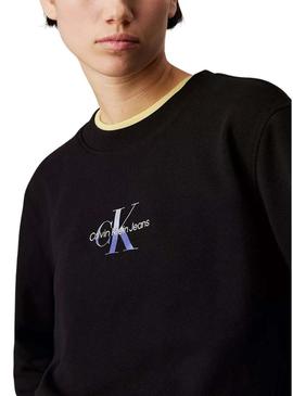 Moletom Calvin Klein Jeans Gradient preto para mulher.