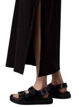 Vestido Calvin Klein Jeans Monologo preto para mulher
