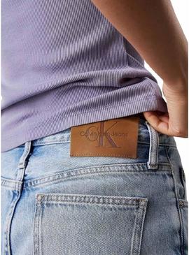 Bermudas Calvin Klein Jeans em denim para mulher.