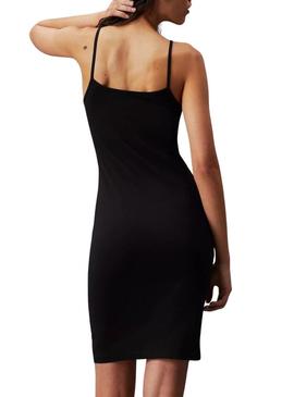 Vestido Calvin Klein Jeans Strappy preto para mulher