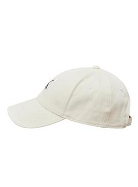 Boné Calvin Klein Jeans Monogram branco para mulher