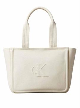 Bolsa Calvin Klein Jeans Summer bege para mulher