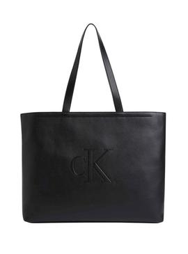 Bolsa Calvin Klein Jeans Tote preta para mulher