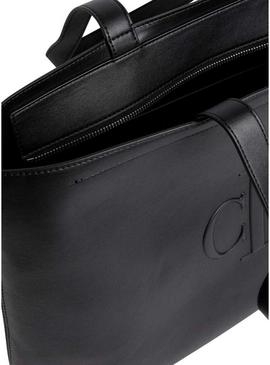 Bolsa Calvin Klein Jeans Tote preta para mulher