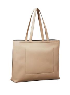 Bolsa Calvin Klein Jeans Tote bege para mulher