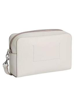 Bolsa transversal Calvin Klein Jeans Camera branca para mulher.