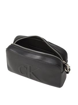 Bolsa Calvin Klein Jeans Sculpted Camera preta para mulher