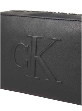 Bolsa Calvin Klein Jeans Sculpted Camera preta para mulher