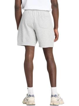 Calções New Balance 7 French Terry cinza para homem