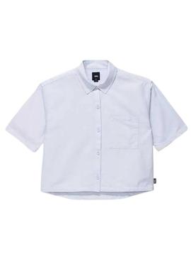 Camiseta Vans Mcmillan Listrada Turquesa Para Homem
