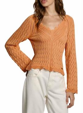 Camisola Pepe Jeans Olya laranja para mulher
