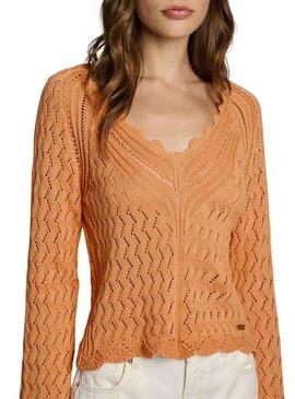 Camisola Pepe Jeans Olya laranja para mulher