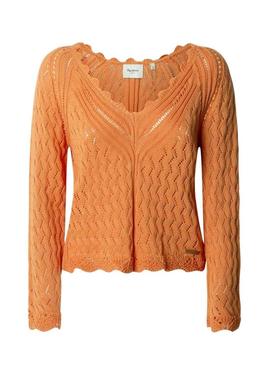 Camisola Pepe Jeans Olya laranja para mulher