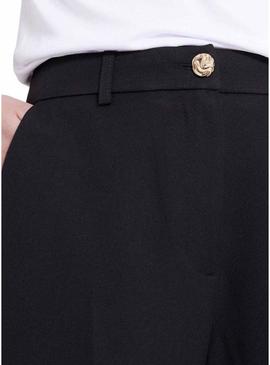 Calças Naf Naf de rayon preto para mulher