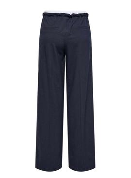 Calça Only Nela azul marinho para mulher