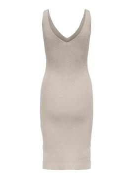 Vestido Only Lina bege para mulher