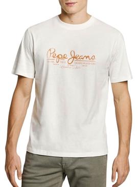 Camisa Pepe Jeans Dumas branca para homem