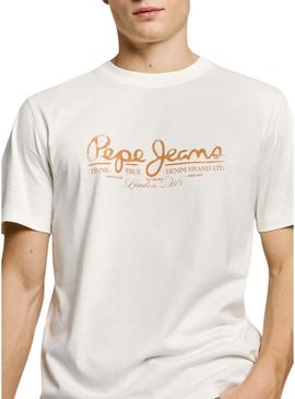 Camisa Pepe Jeans Dumas branca para homem