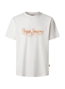 Camisa Pepe Jeans Dumas branca para homem