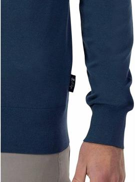 Camisola El Pulpo Logo Básico Azul para Homem