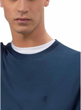 Camisola El Pulpo Logo Básico Azul para Homem