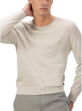 Camisola El Pulpo Logo Básico Bege para Homem