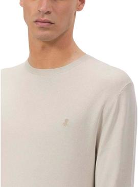 Camisola El Pulpo Logo Básico Bege para Homem