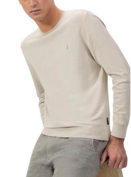 Camisola El Pulpo Logo Básico Bege para Homem