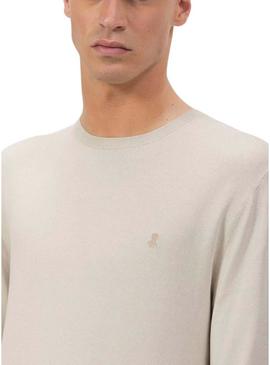Camisola El Pulpo Logo Básico Bege para Homem